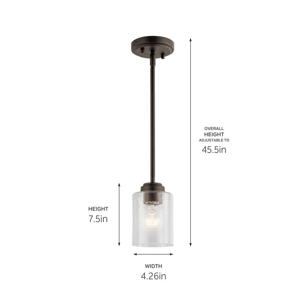 Kichler Lighting 44032OZ Olde Bronze Mini Pendant 1lt Image 3