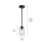 Kichler Lighting 44032OZ Olde Bronze Mini Pendant 1lt Image 3