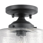 Kichler Lighting 44033BK Black Semi Flush 1lt Image 6