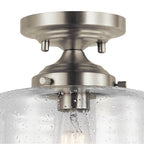 Kichler Lighting 44033NI Brushed Nickel Semi Flush 1lt Image 7
