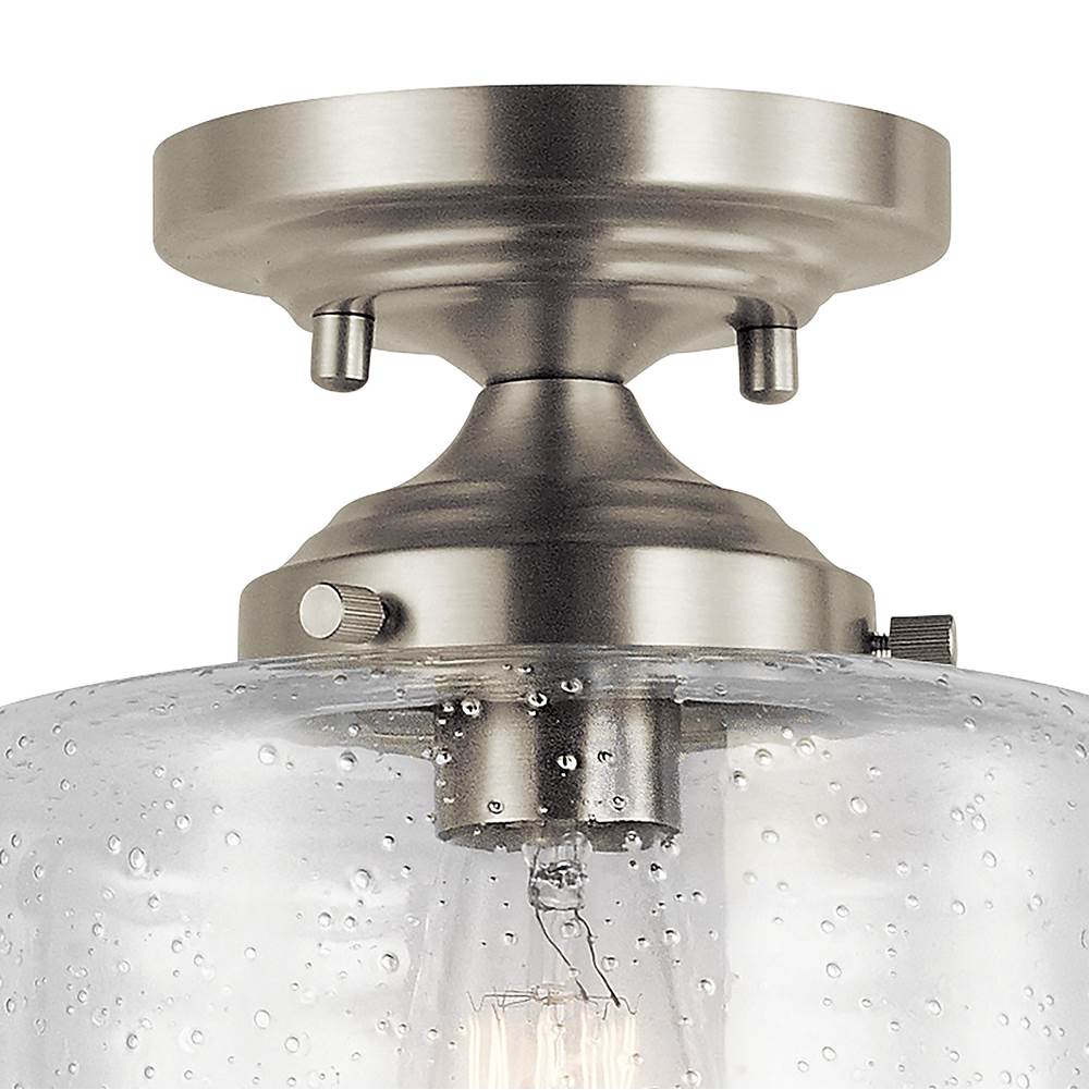 Kichler Lighting 44033NI Brushed Nickel Semi Flush 1lt Image 7