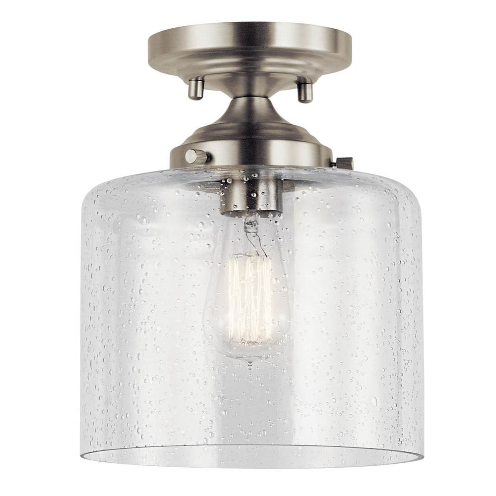 Kichler Lighting 44033NI Brushed Nickel Semi Flush 1lt Image 2