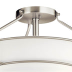 Kichler Lighting 44085NI Brushed Nickel Semi Flush 3lt Image 7