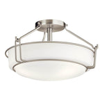 Kichler Lighting 44085NI Brushed Nickel Semi Flush 3lt Image 2