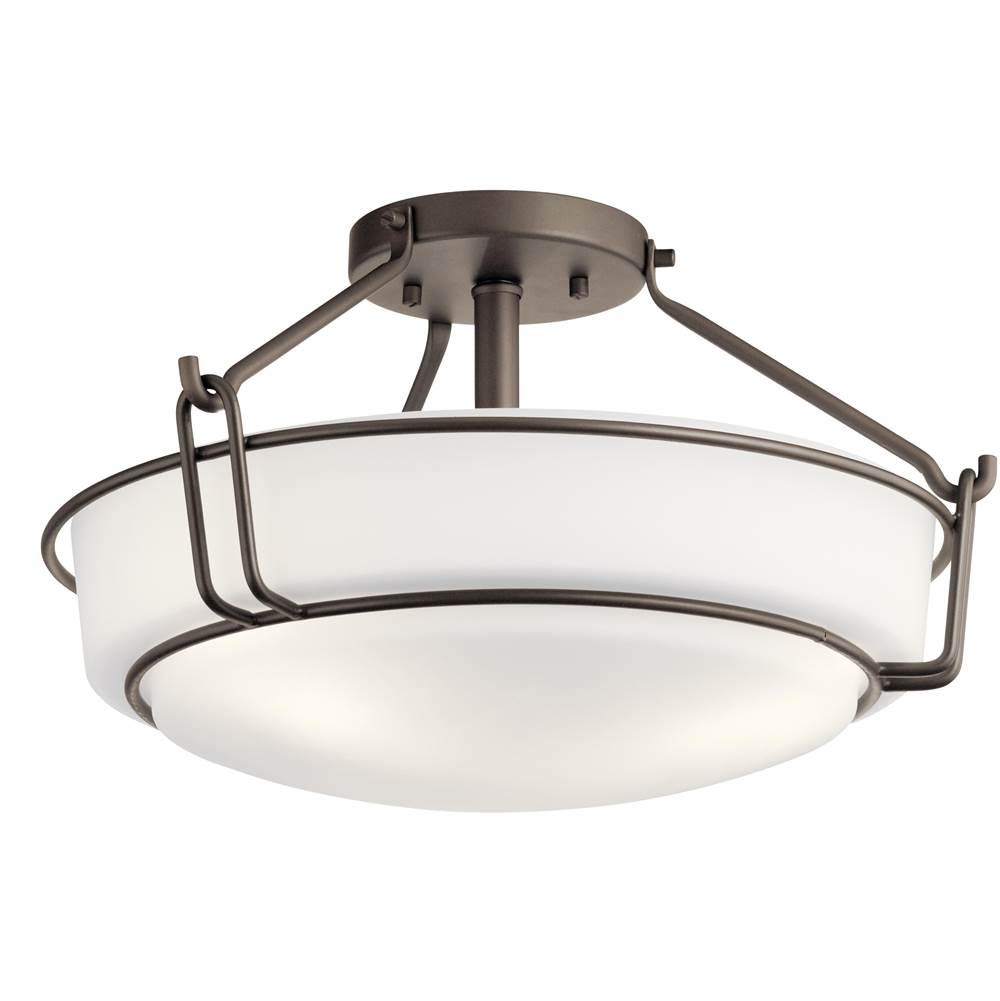 Kichler Lighting 44085OZ Olde Bronze Semi Flush 3lt Image 2