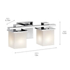 Kichler Lighting 45150CH Chrome Bath 2lt Image 2