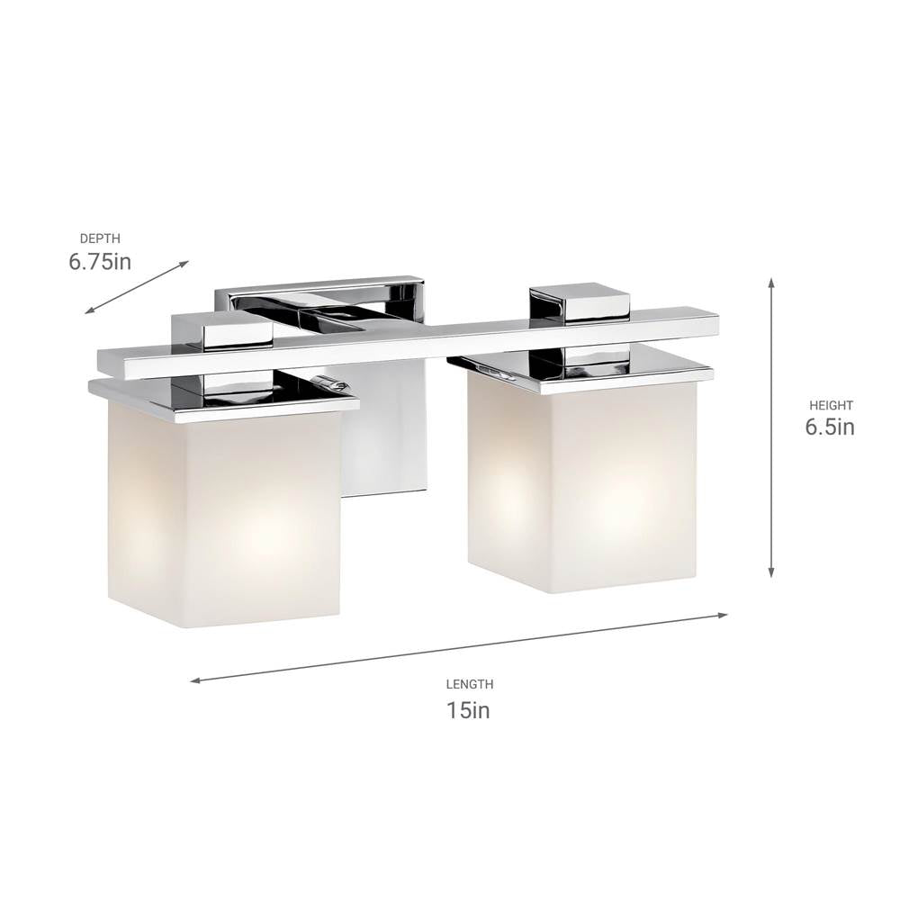 Kichler Lighting 45150CH Chrome Bath 2lt Image 2