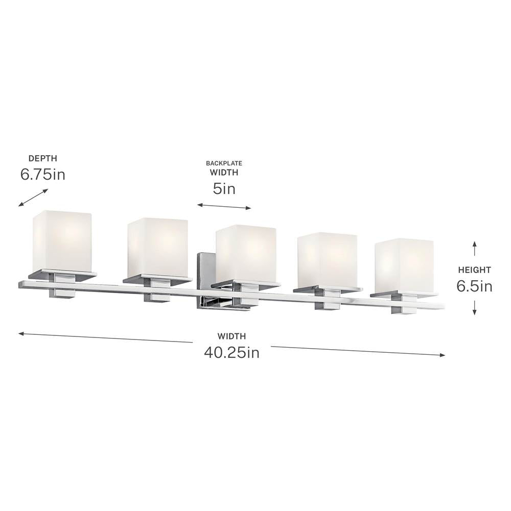Kichler Lighting 45193CH Chrome Bath 5lt Image 3