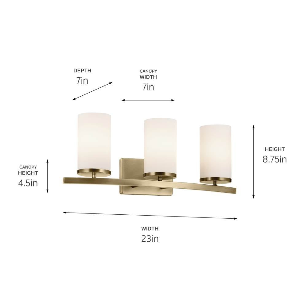 Kichler Lighting Crosby Bath 3lt