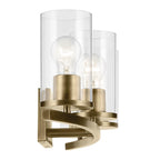 Kichler Lighting 45498NBRCLR Natural Brass Crosby 31.25'' 4-light Vanity Light With Clear Glass In Natural Brass Image 3