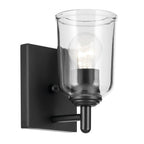 Kichler Lighting 45572BKCLR Black Shailene 5'' 1-light Wall Sconce With Clear Glass In Black Image 1
