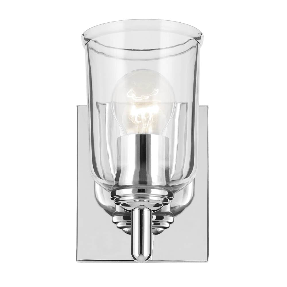 Kichler Lighting Shailene 5'' 1-light Wall Sconce With Clear Glass In Black