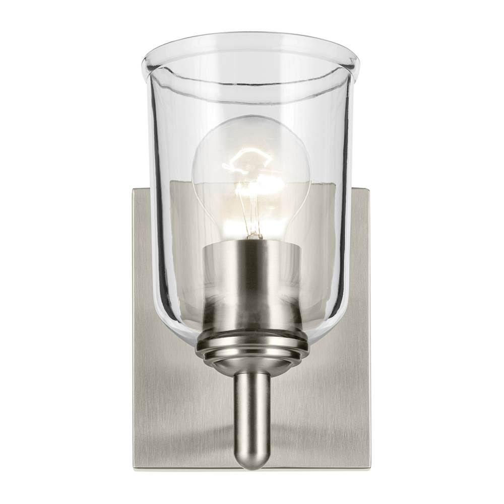 Kichler Lighting Shailene 5'' 1-light Wall Sconce With Clear Glass In Black