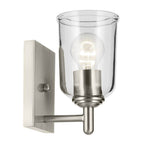 Kichler Lighting 45572NICLR Brushed Nickel Shailene 5'' 1-light Wall Sconce With Clear Glass In Brushed Nickel Image 3