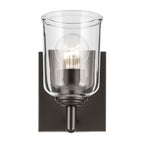 Kichler Lighting Shailene 5'' 1-light Wall Sconce With Clear Glass In Black