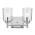 Kichler Lighting Shailene 12.5'' 2-light Vanity Light With Clear Glass In Black