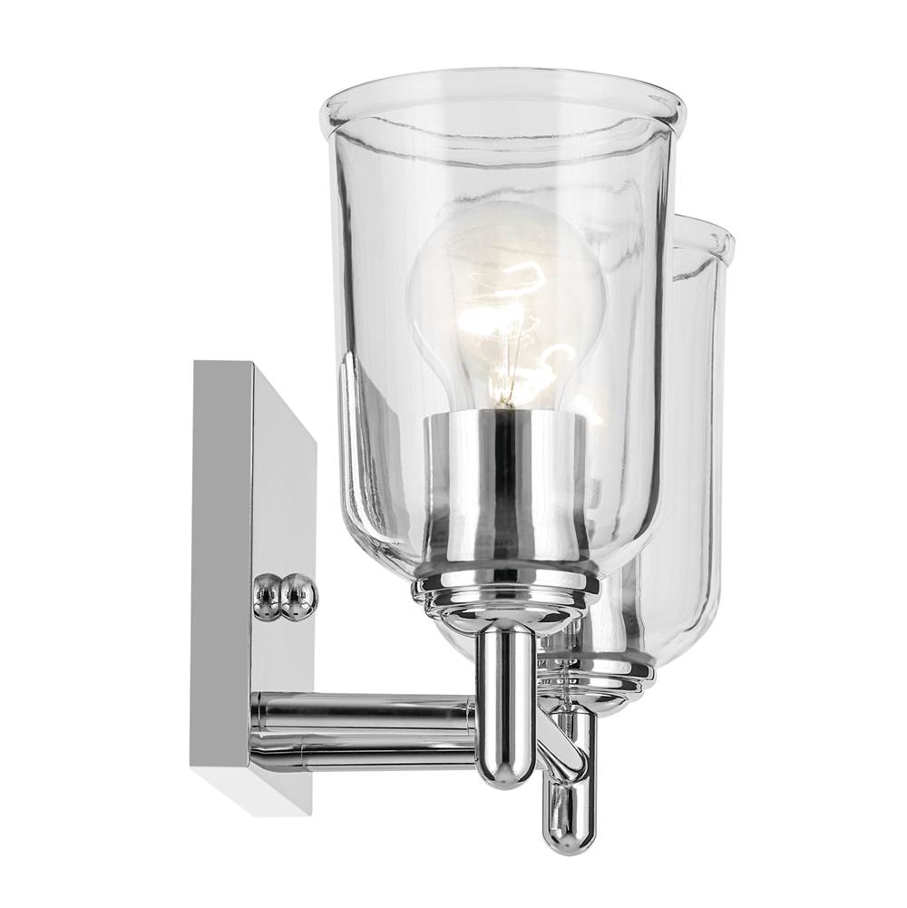 Kichler Lighting 45573CHCLR Chrome Shailene 12.5'' 2-light Vanity Light With Clear Glass In Chrome Image 3