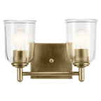 Kichler Lighting Shailene 12.5'' 2-light Vanity Light With Clear Glass In Black