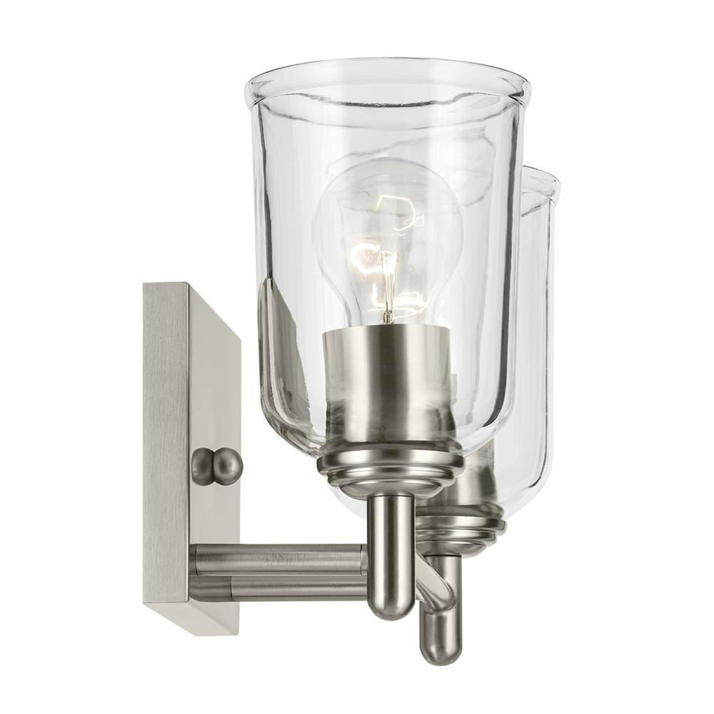 Kichler Lighting 45573NICLR Brushed Nickel Shailene 12.5'' 2-light Vanity Light With Clear Glass In Brushed Nickel Image 3