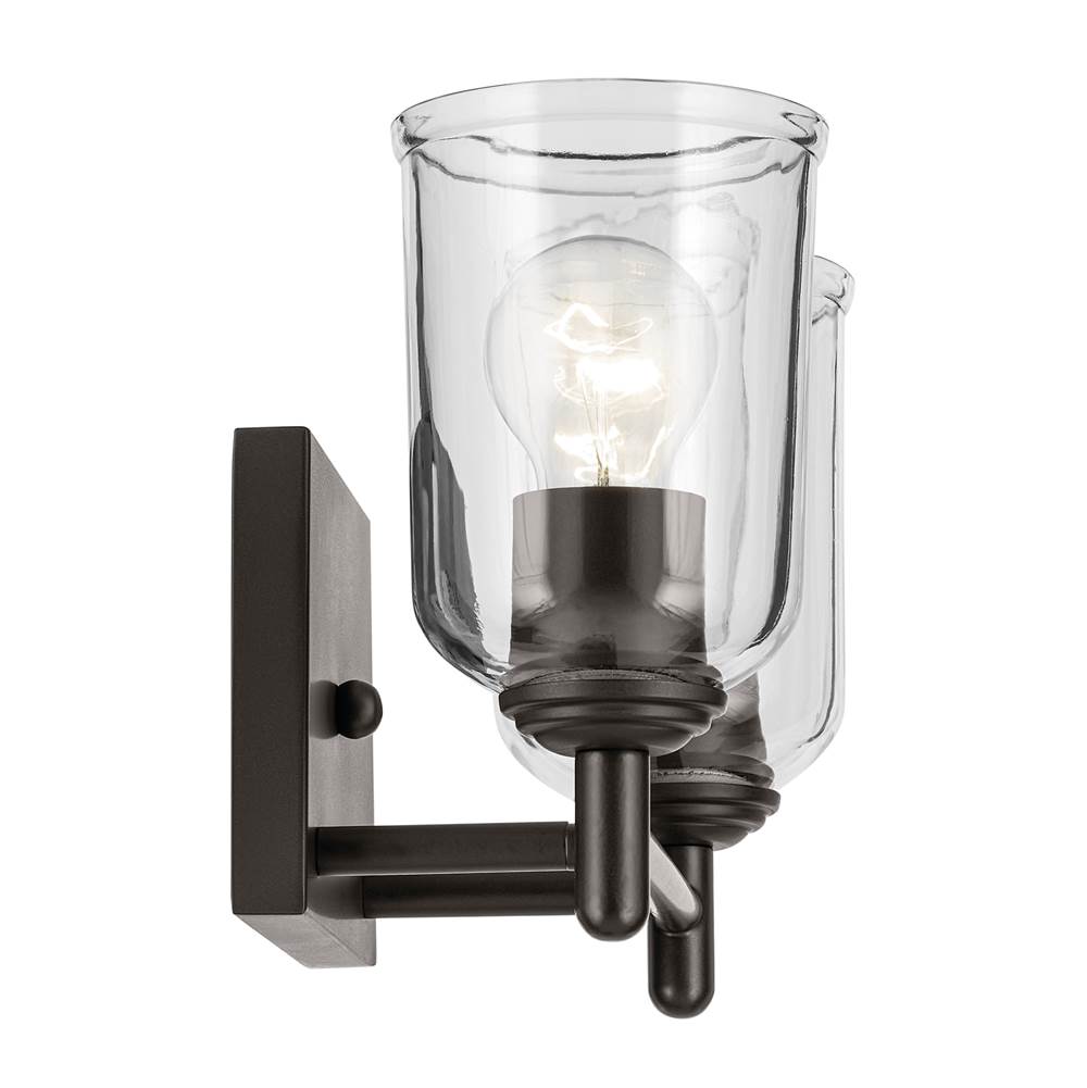 Kichler Lighting 45573OZCLR Olde Bronze Shailene 12.5'' 2-light Vanity Light With Clear Glass In Olde Bronze Image 3