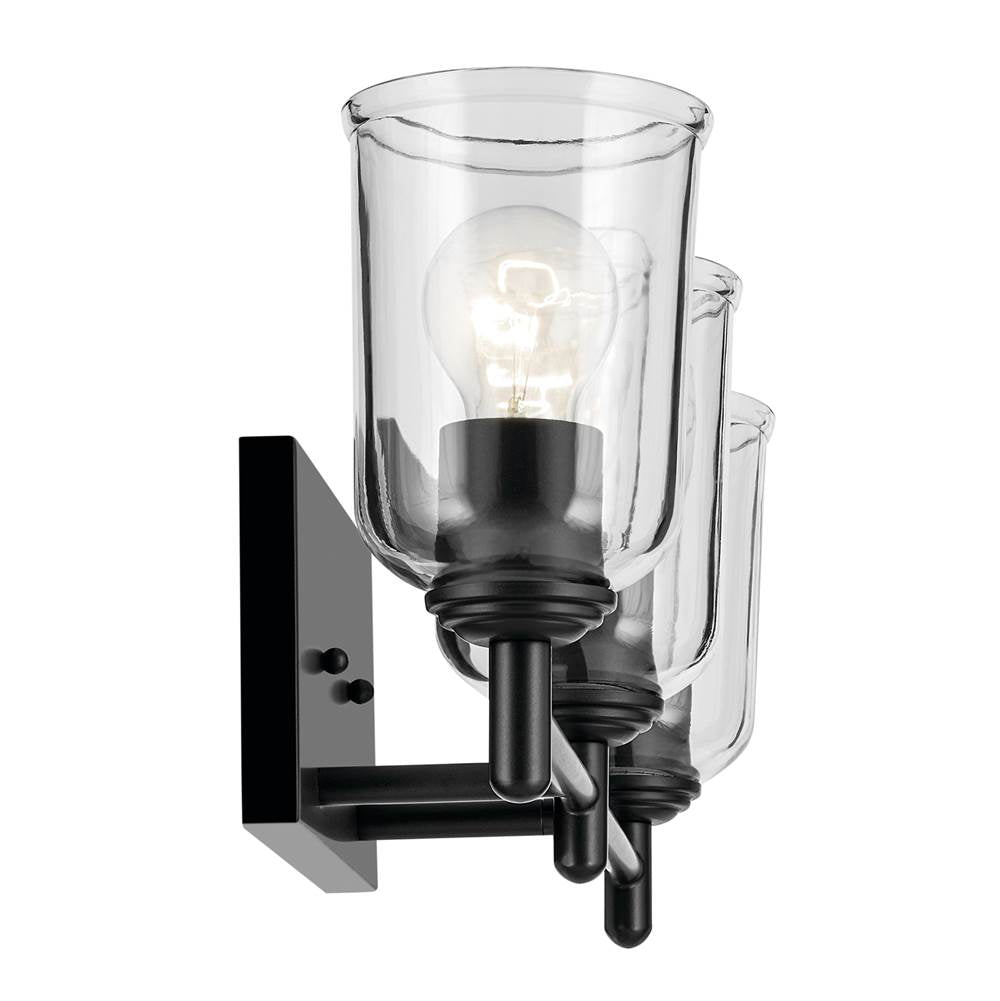 Kichler Lighting 45574BKCLR Black Shailene 21'' 3-light Vanity Light With Clear Glass In Black Image 3