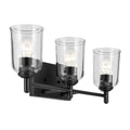 Kichler Lighting 45574BKCLR Black Shailene 21'' 3-light Vanity Light With Clear Glass In Black Image 1