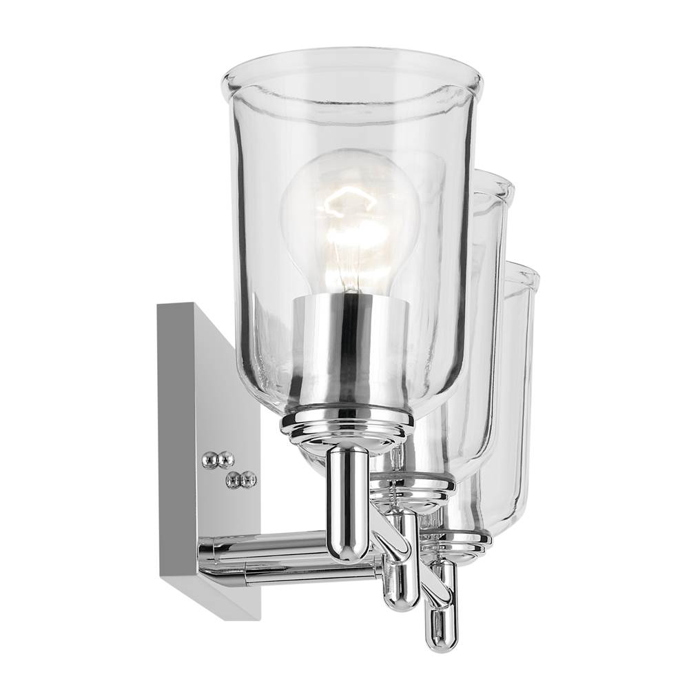 Kichler Lighting 45574CHCLR Chrome Shailene 21'' 3-light Vanity Light With Clear Glass In Chrome Image 3