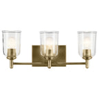 Kichler Lighting Shailene 21'' 3-light Vanity Light With Clear Glass In Black