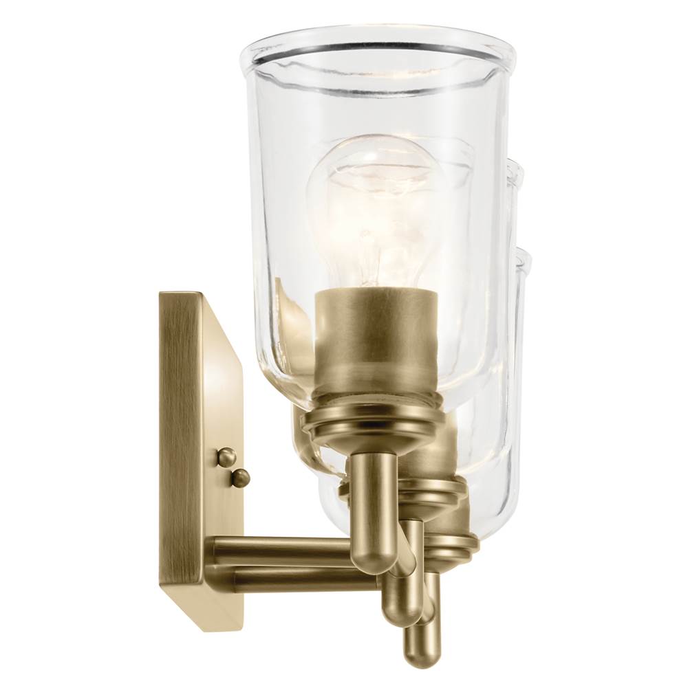 Kichler Lighting 45574NBRCLR Natural Brass Shailene 21'' 3-light Vanity Light With Clear Glass In Natural Brass Image 2