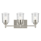 Kichler Lighting Shailene 21'' 3-light Vanity Light With Clear Glass In Black