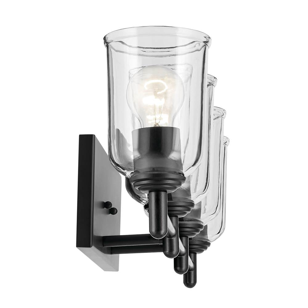 Kichler Lighting 45575BKCLR Black Shailene 29.75'' 4-light Vanity Light With Clear Glass In Black Image 3