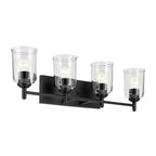 Kichler Lighting 45575BKCLR Black Shailene 29.75'' 4-light Vanity Light With Clear Glass In Black Image 1