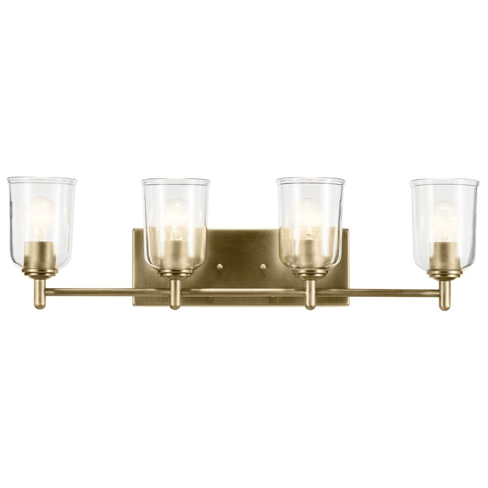 Kichler Lighting Shailene 29.75'' 4-light Vanity Light With Clear Glass In Black