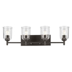 Kichler Lighting Shailene 29.75'' 4-light Vanity Light With Clear Glass In Black