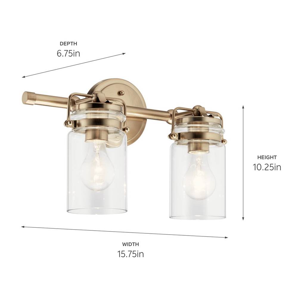 Kichler Lighting 45688CPZ Champagne Bronze Bath 2lt Image 3