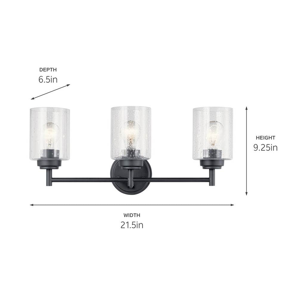 Kichler Lighting 45886BK Black Bath 3lt Image 4
