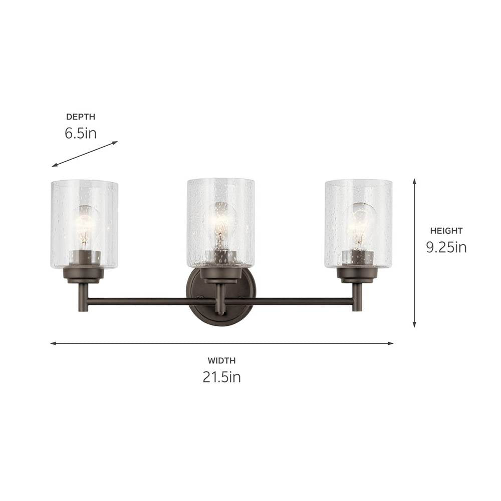 Kichler Lighting 45886OZ Olde Bronze Bath 3lt Image 4