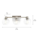 Kichler Lighting 45894NI Brushed Nickel Bath 3lt Image 2