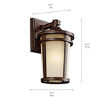 Kichler Lighting 49071BST Brown Stone Outdoor Wall 1lt Image 3