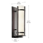 Kichler Lighting 49121AVI Anvil Iron Outdoor Wall 2lt Image 3