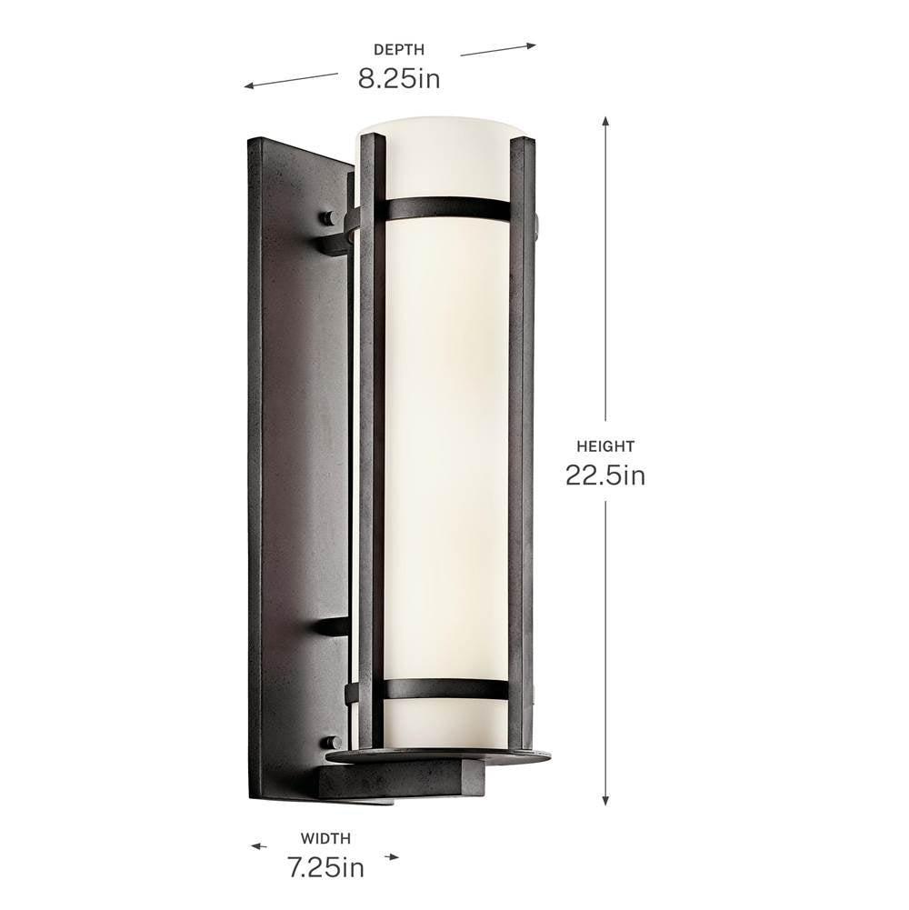Kichler Lighting 49121AVI Anvil Iron Outdoor Wall 2lt Image 3