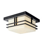 Kichler Lighting 49206BK Black Outdoor Ceiling 2lt Image 2