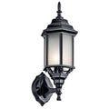 Kichler Lighting Chesapeake 17'' 1 Light Outdoor Wall Light With Satin Etched Glass In Black