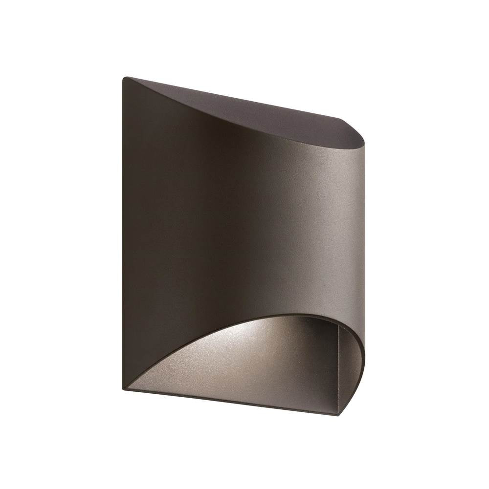 Kichler Lighting 49278AZTLED Textured Architectural Bronze Outdoor Wall 1lt Led Image 2