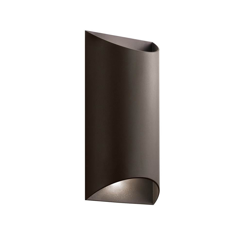 Kichler Lighting 49279AZTLED Textured Architectural Bronze Outdoor Wall 2lt Led Image 2