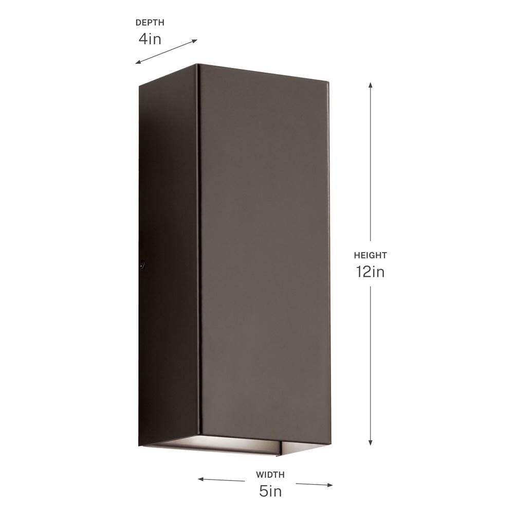 Kichler Lighting 49551AZLED Architectural Bronze Indoor/outdoor Wall 2lt Led Image 4