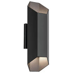 Kichler Lighting 49608BKLED Black Outdoor Wall 2lt Led Image 1