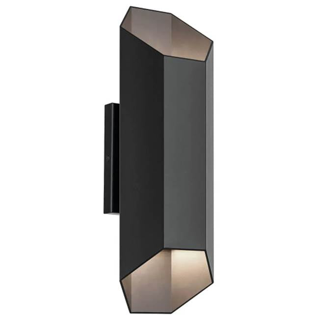 Kichler Lighting 49608BKLED Black Outdoor Wall 2lt Led Image 1