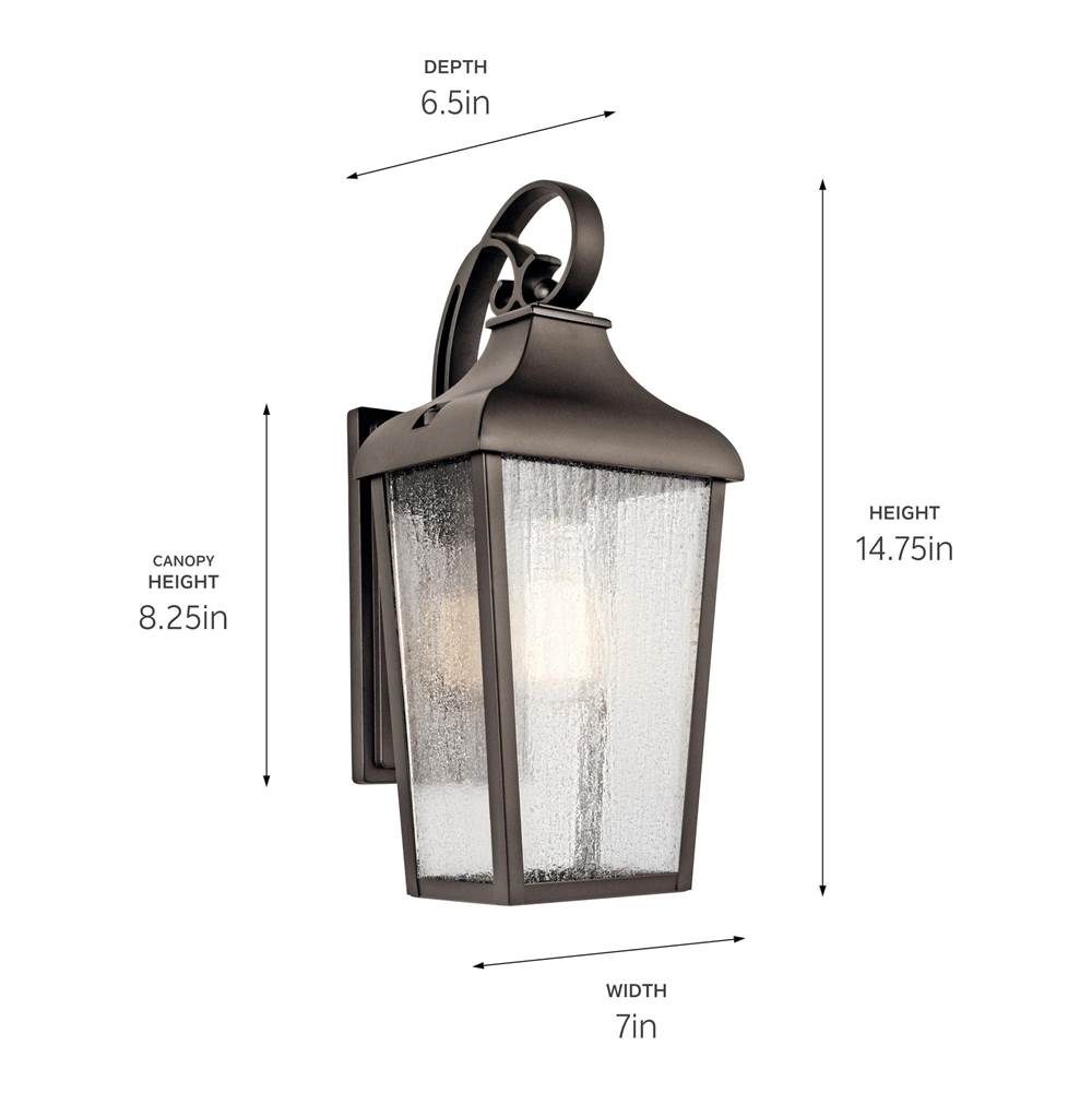 Kichler Lighting 49735OZ Olde Bronze Outdoor Wall 1lt Image 4