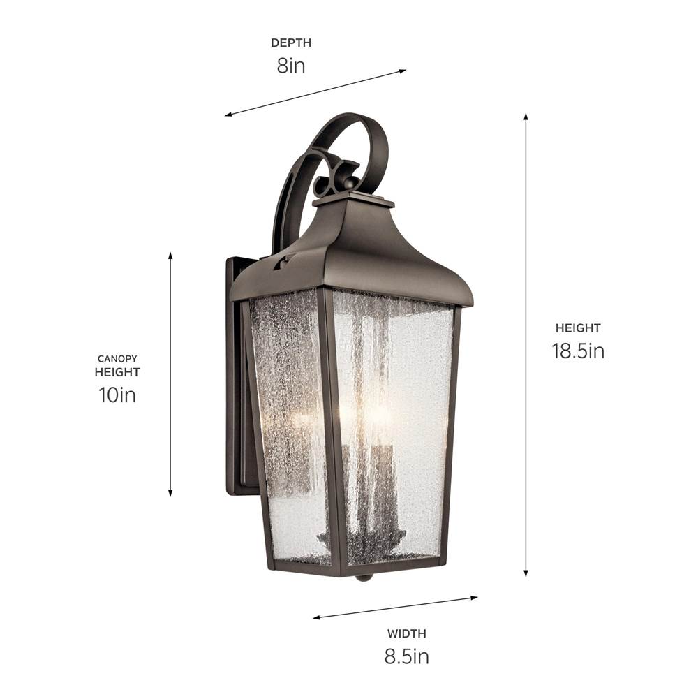 Kichler Lighting 49736OZ Olde Bronze Outdoor Wall 2lt Image 3